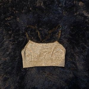 Thin strap sports bra